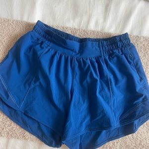 Blue Lululemon Hotty Hot Shorts